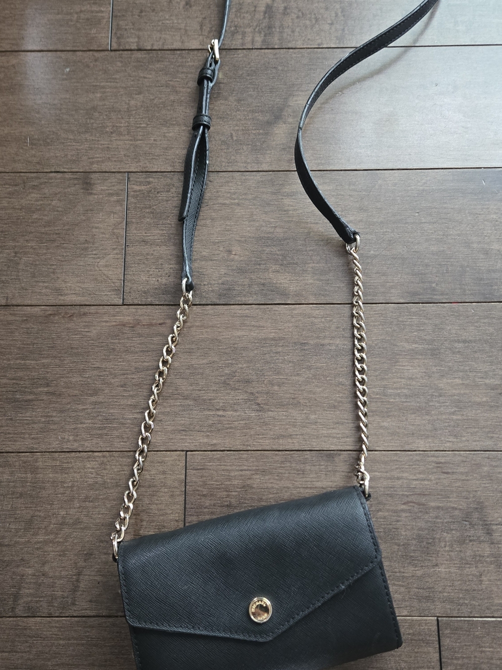 Michael KORS Black Crossbody Chain Wallet